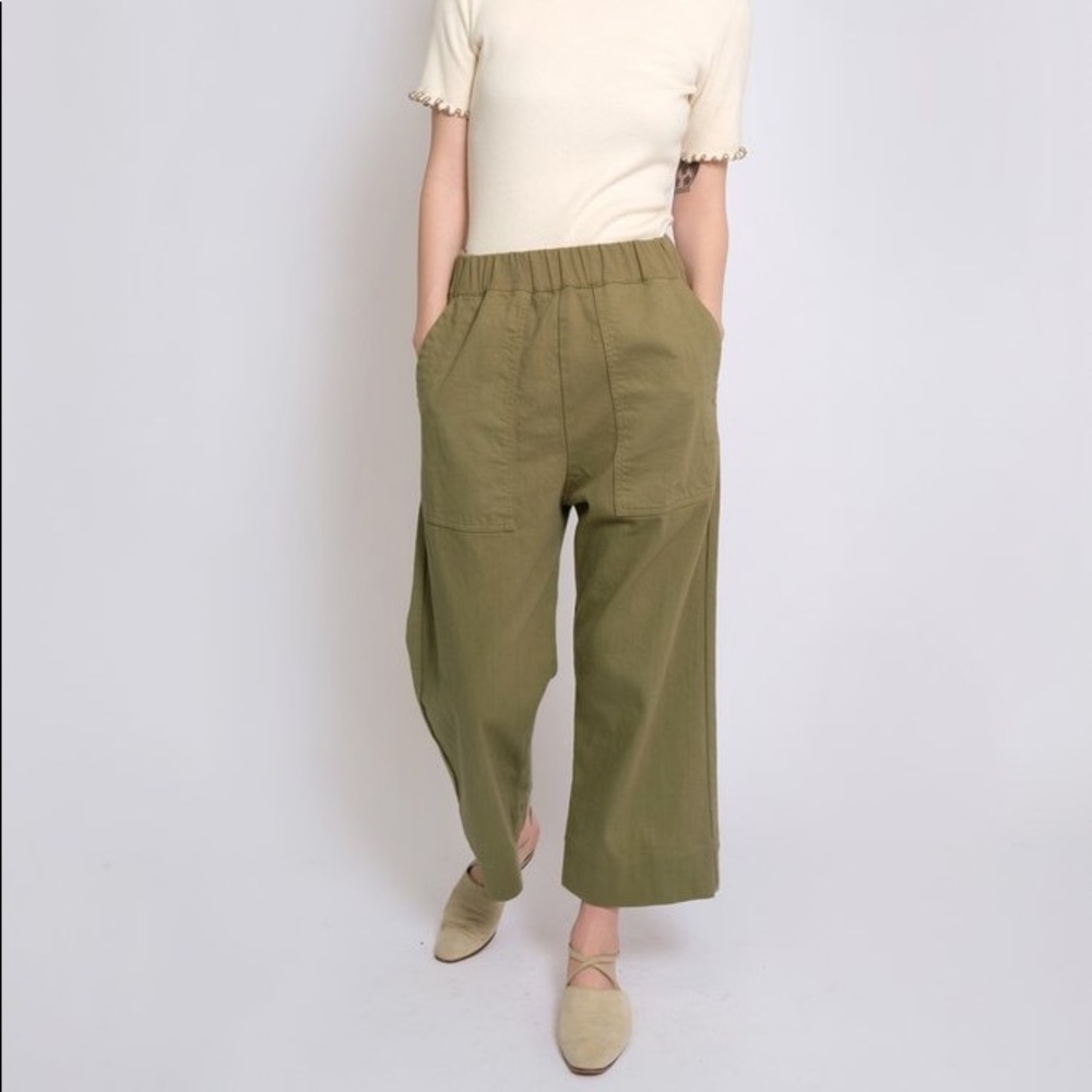 COPY - Micaela Greg Utility Pant - Green Tea - Sm…